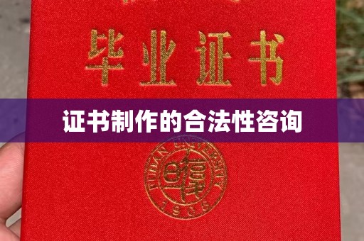 明光证书制作的合法性咨询